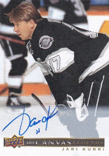 AUTO karta JARI KURRI 20-21 SP Signature Legends Canvas Autograph číslo C-44